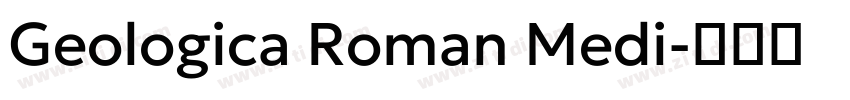 Geologica Roman Medi字体转换